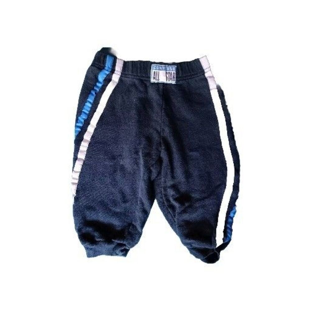pants Vintage 18 Months Boys Converse Blue Sweatpants With Side Stripe